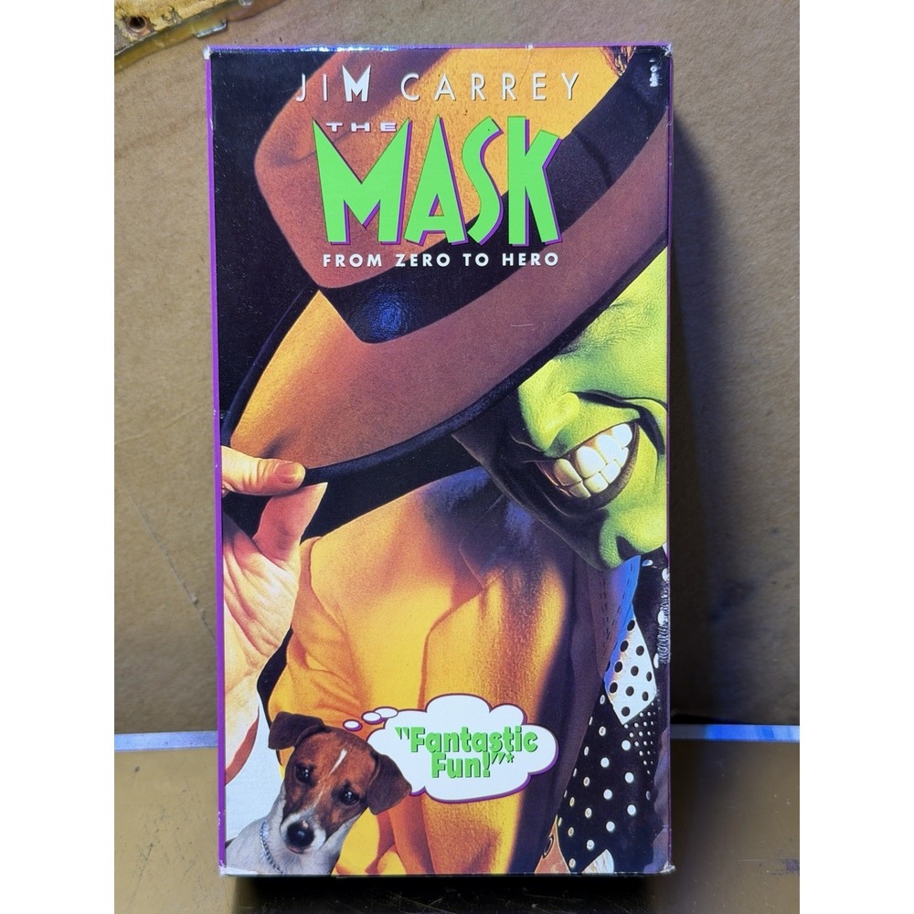 The Mask VHS - Jim Carrey - From Zero‎ to Hero